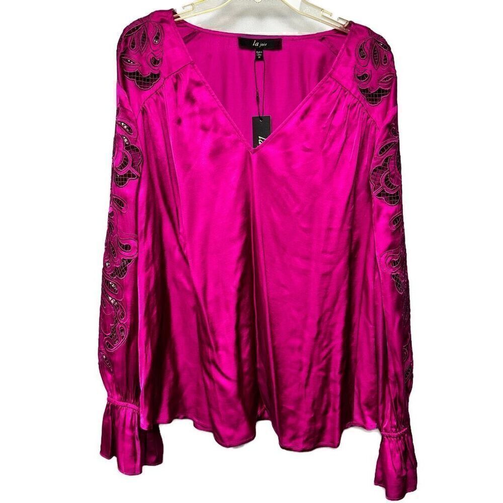 La Joie Magenta Blouse NWT